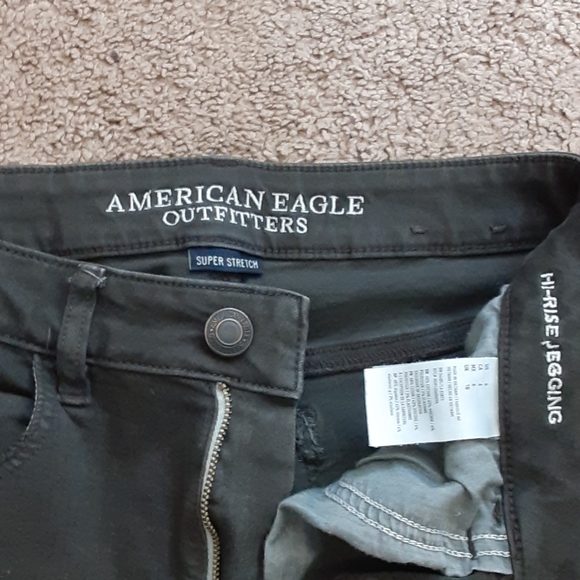 American Eagle Outfitters Green Hi-Rise Jeggings - Picture 4 of 5